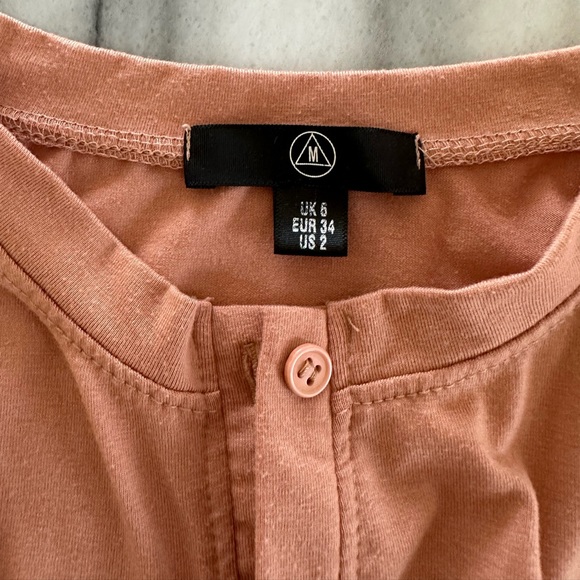 Button Down Shirt Long Sleeve Camel US2 NEW - Picture 2 of 4